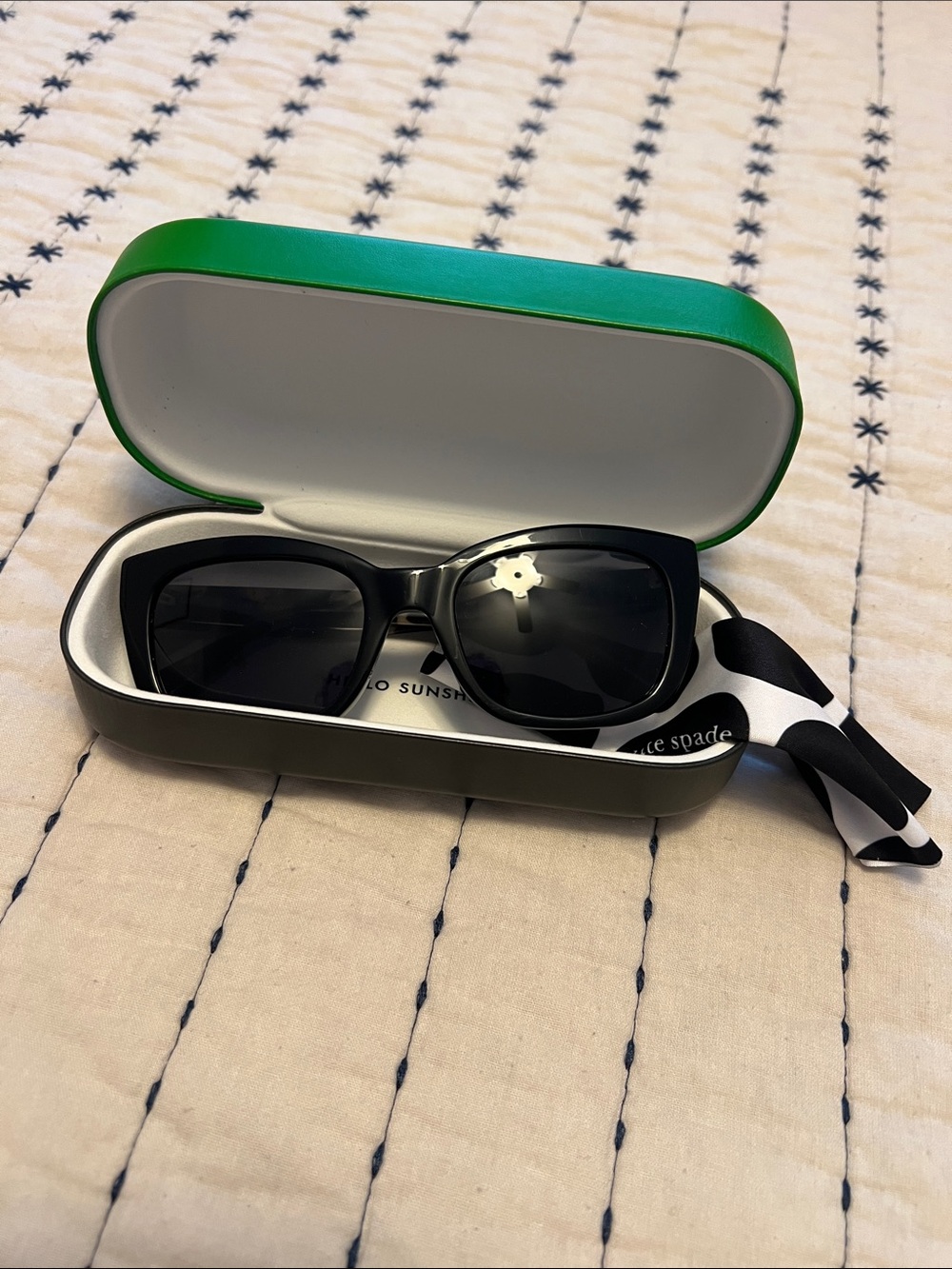 kate spade Black Oversized Women's Sunglasses